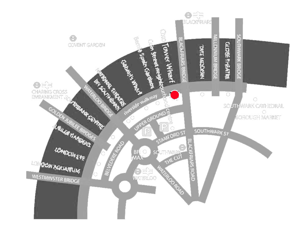 Sima Vaziryshop at the OXO Tower - map