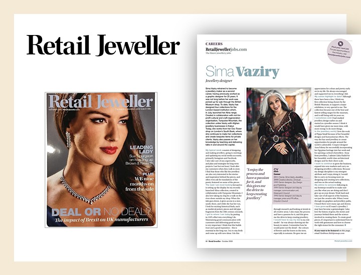 Retail Jeweller Sima Vaziry interview