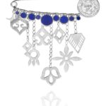 Alina Afghanistan Peace Brooch silver lapis 78102 1