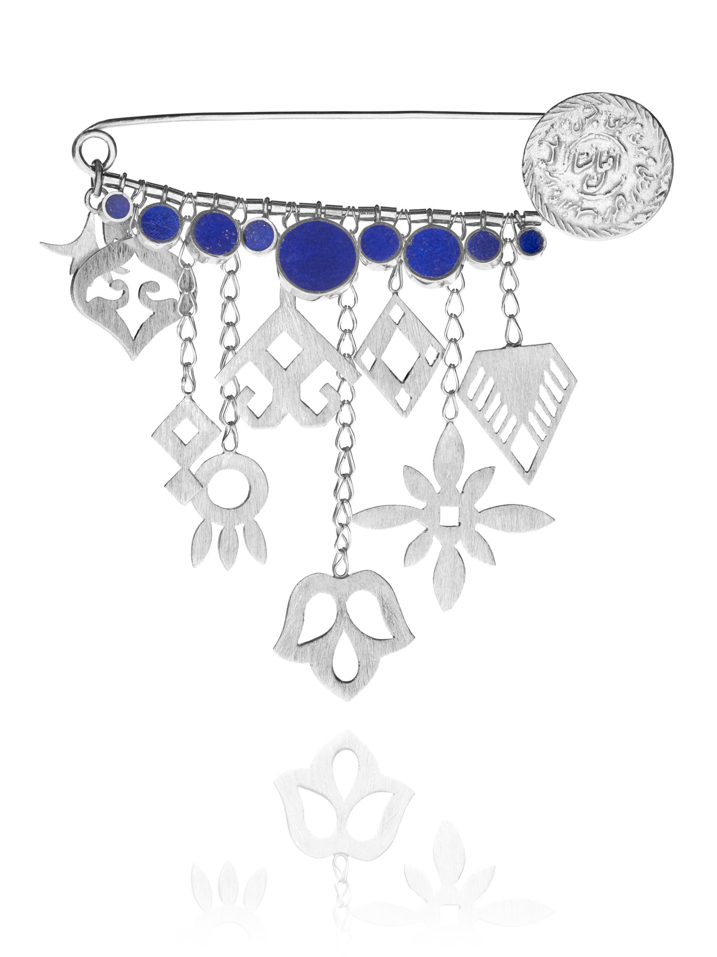 Alina Afghanistan Peace Brooch silver lapis 78102 1