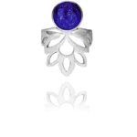 Alina Blossom ring silver lapis 98406 1