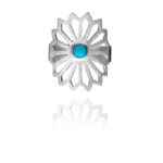 Alina Flower ring silver lapis 98204 1
