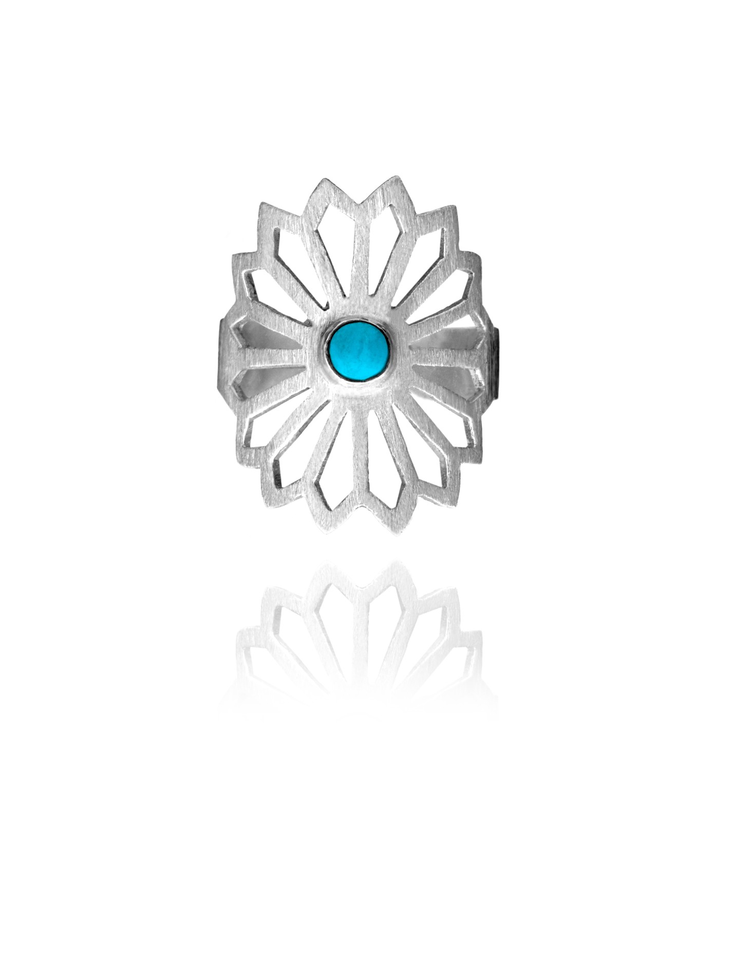 Alina Flower ring silver lapis 98204 1