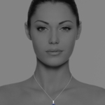 Alina star necklace silver lapis