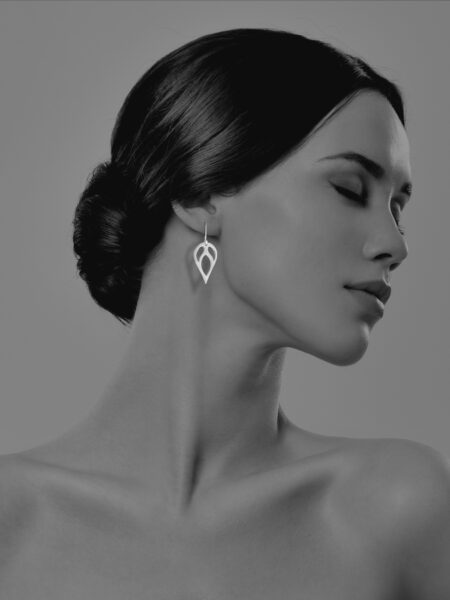 Bloom silver earrings