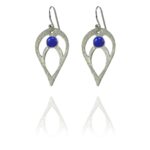 Bloom Full earrings silver lapis