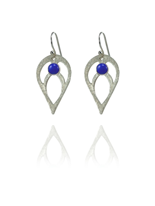Bloom lapis earrings
