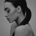 Bloom Full earrings silver lapis