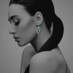 Bloom Full earrings silver turquoise T