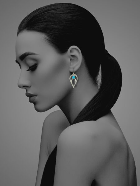 Bloom turquoise earrings
