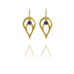 Bloom Full earrings silver vermeil lapis GL