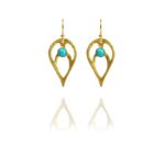 Bloom Full earrings silver vermeil turquoise GT