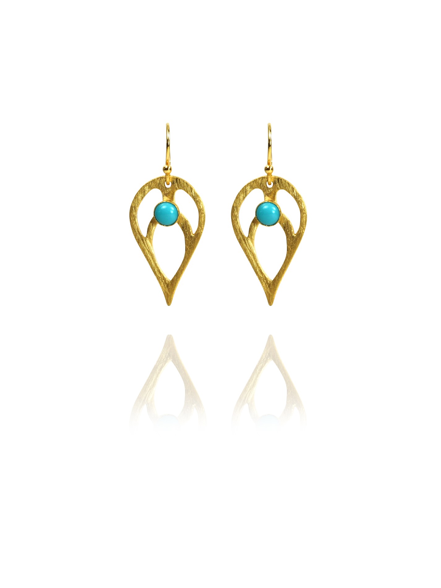 Bloom Full earrings silver vermeil turquoise GT