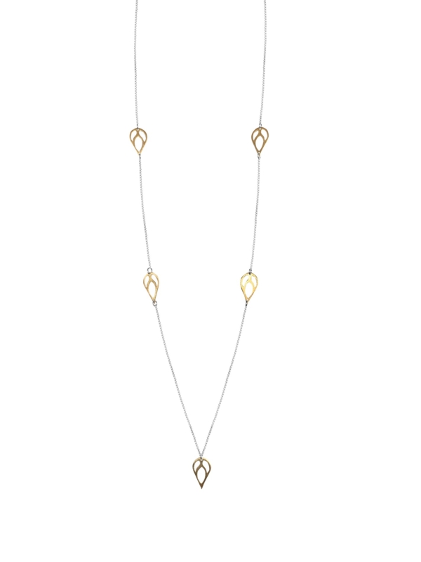 Bloom long vermeil necklace