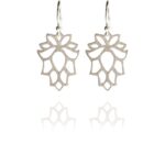 Bloom mini earrings silver