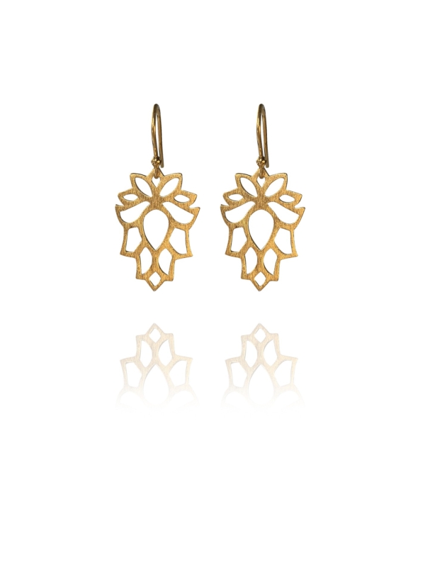 Bloom mini vermeil earrings