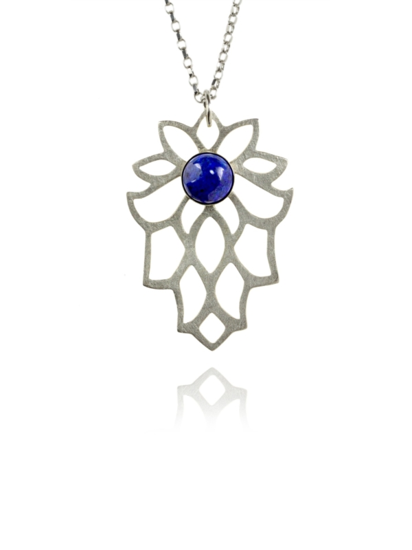 Bloom lapis necklace