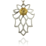 Bloom necklace silver vermeil 82402 1