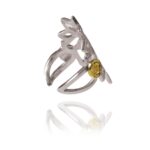 Bloom ring silver vermeil 92402 3