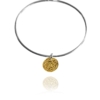 Coin bangle gold silver 62407G 1