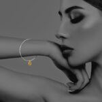 Coin bangle gold silver G