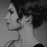 Coins Disc silver vermeil large G