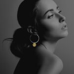 Coins Hoop earrings silver vermeil G