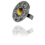 Dome ring silver vermeil 92408 2