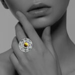 Dome ring silver vermeil 92408 3