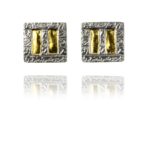 Hill cufflinks silver gold 22429 1