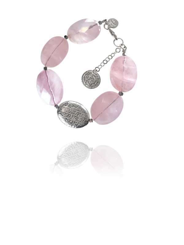 Hope rose quartz bracelet
