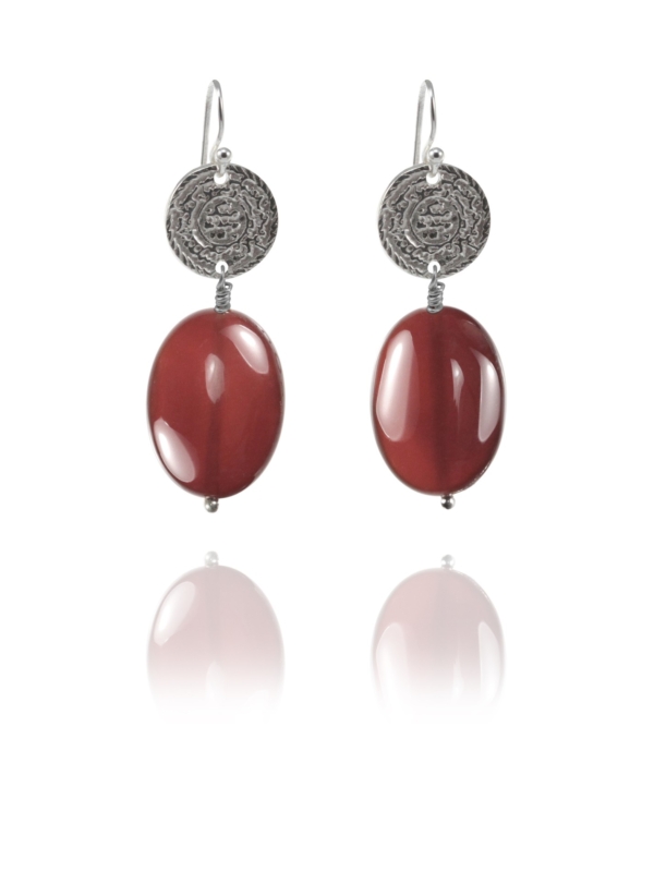 Hope carnelian earrings