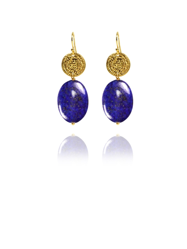 Hope lapis vermeil earrings