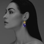 Hope Large earrings silver vermeil Lapis G