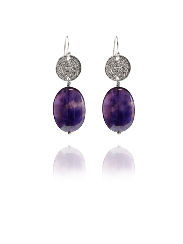 Hope amethyst earrings