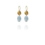 Hope Small silver vermeil faceted aquamarine MG