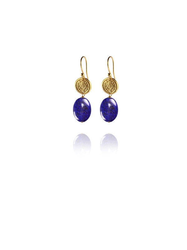 Hope lapis vermeil small earrings