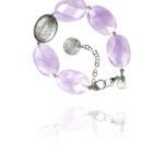 Hope bracelet faceted lavender amethyst silver 62425FA 1