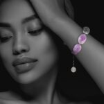 Hope bracelet faceted lavender amethyst silver 62425FA 2