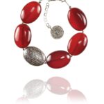 Hope bracelet silver carnelian 62427 1