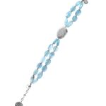 Hope bracelet silver faceted aquamarine 62434 1