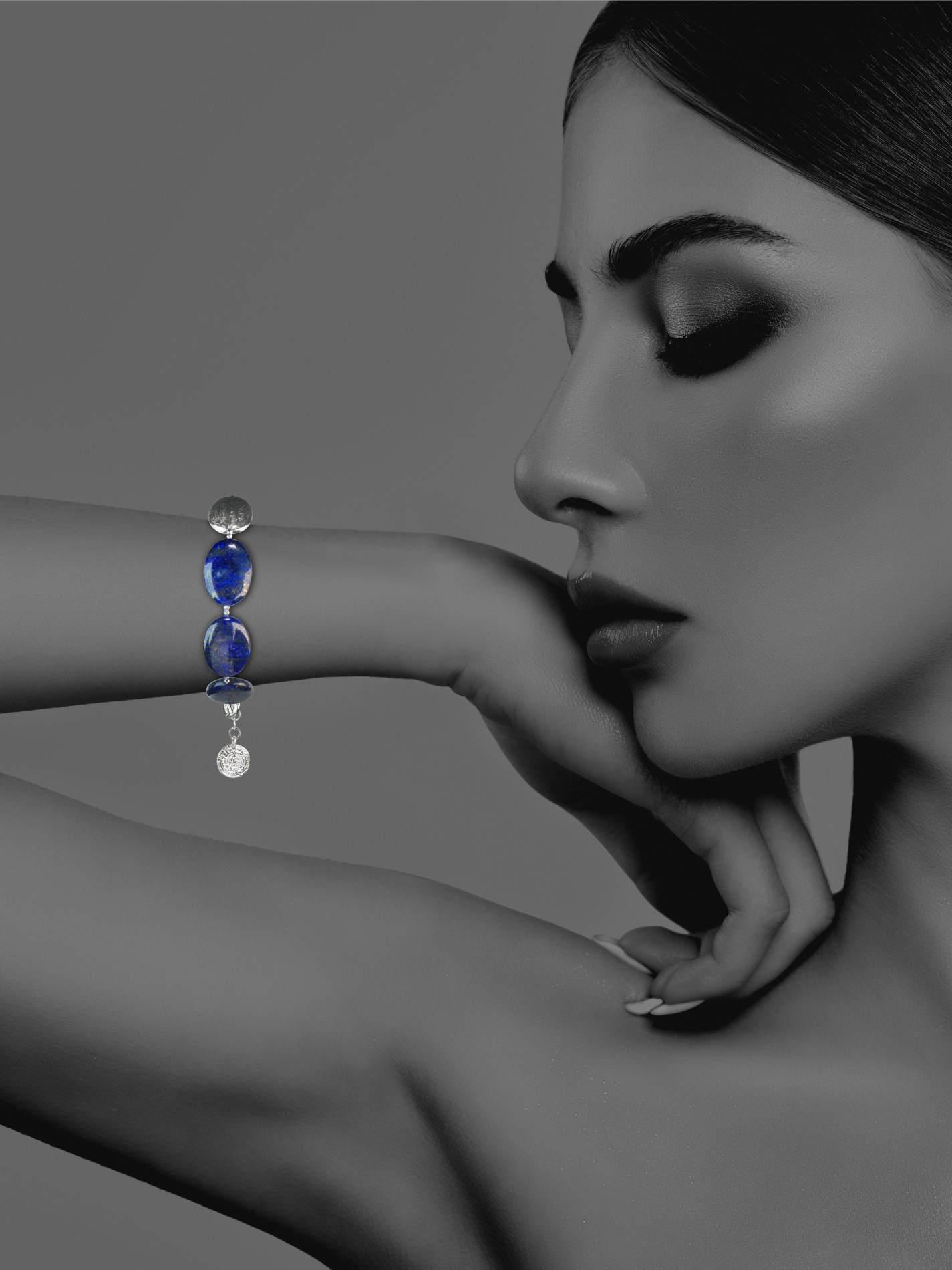 Hope bracelet silver lapis 62425 2
