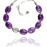 Hope necklace silver amethyst 82425A 1