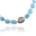 Hope necklace silver faceted aquamarine 82432 1