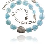 Hope necklace silver faceted aquamarine 82432 2