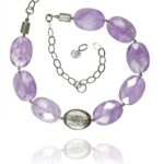 Hope necklace silver faceted lavender amethyst 82425FA 1
