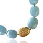 Hope necklace silver vermeil faceted aquamarine 82432G 2