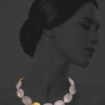 Hope necklace silver vermeil faceted rose quartz 82429G 3