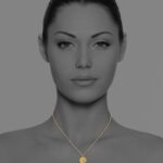 Hope necklace silver vermeil faceted rose quartz 82434G 2