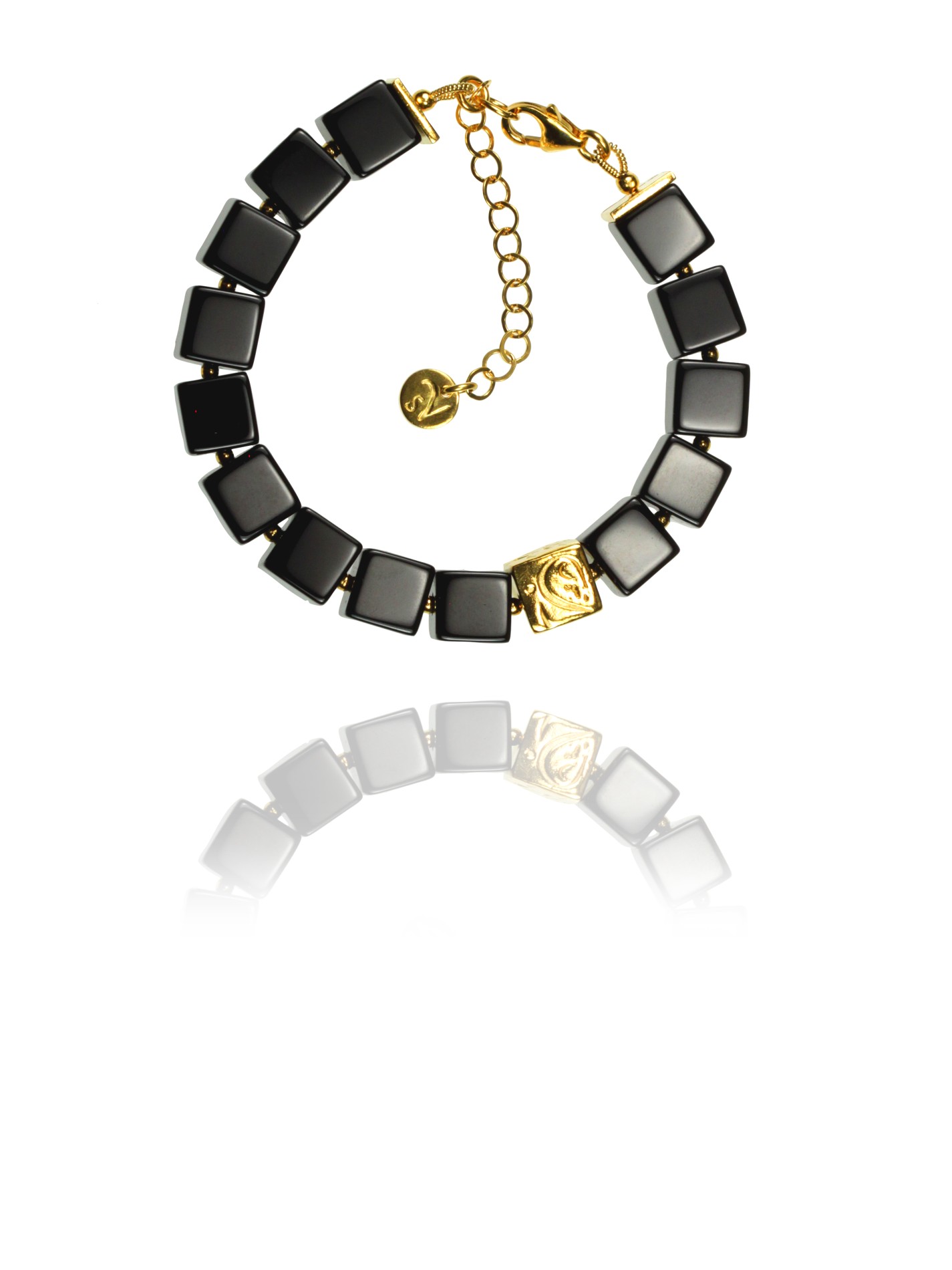 Journey Gateway bracelet silver vermeil onyx 62431 1
